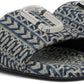 Blue 'The J Marc Washed Monogram' Sandals