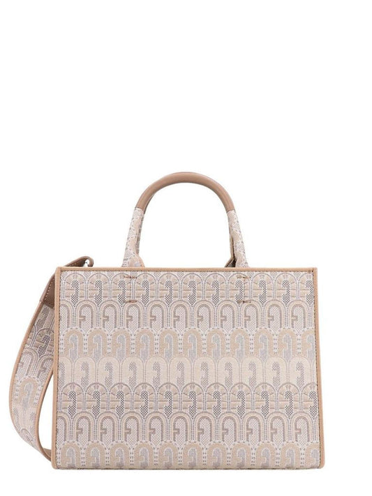 Furla Logo Monogram Top-Handle Tote Bag