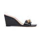 Women's Elsie Chain-Trimmed Slide Wedge Sandals