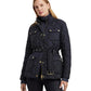 Diamond-Quilted Down Coat