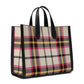 Manhattan Museum Plaid Knit Jacquard Large Tote