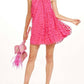 Halter Swing Mini Dress In Orchid Petal