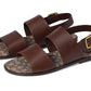 Leather Two Strap Sandal