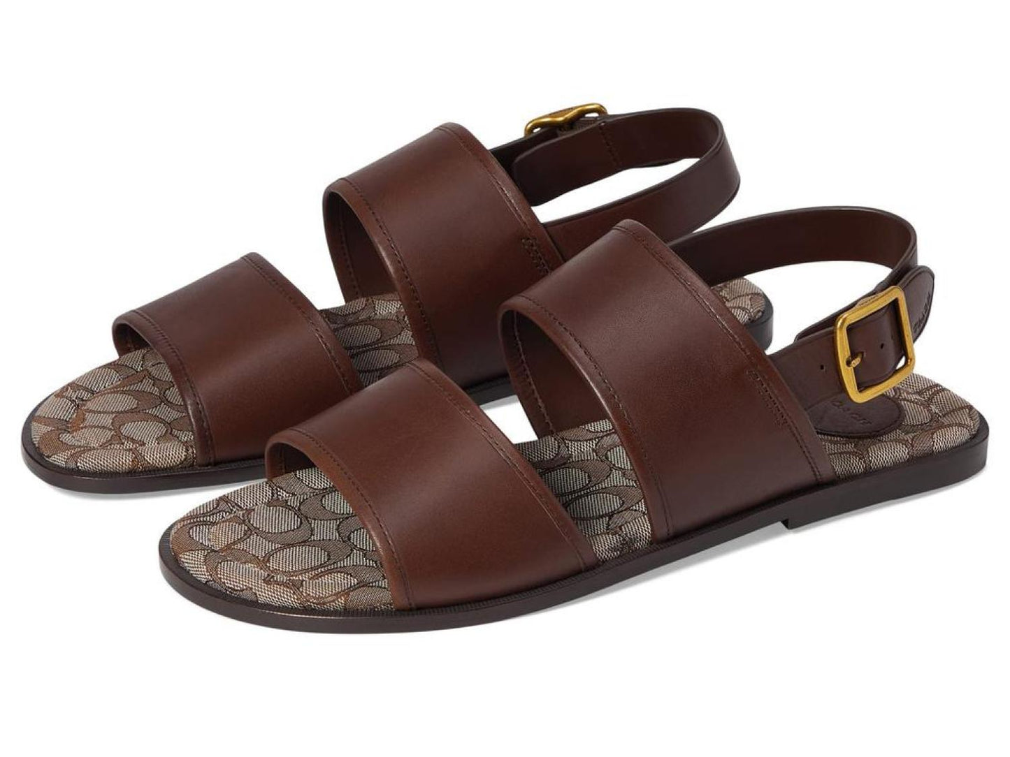 Leather Two Strap Sandal