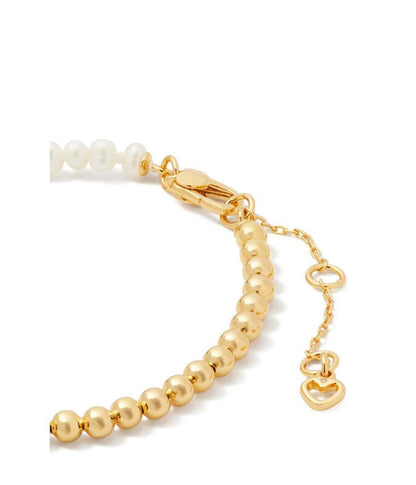 Pearl and Gold Bead Bracelet