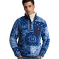 Bandanna Patchwork-Print Fleece Pullover