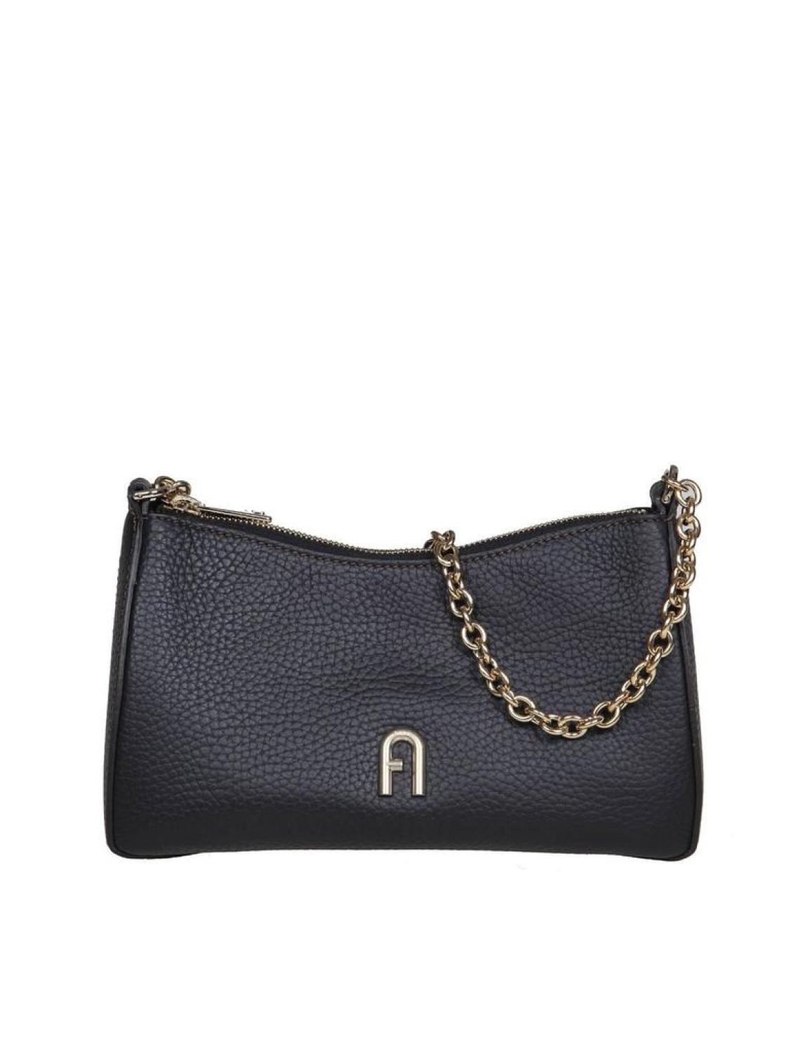 Furla Primula Logo Plaque Chain-Linked Shoulder Bag