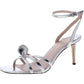 LETS DANCE HEEL Womens Leather Ankle Strap Pumps