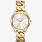 Slim Runway Gold-Tone Curb-Link Watch