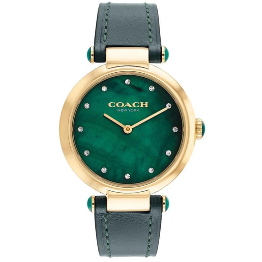 Coach Women's Cary Green Dial Watch