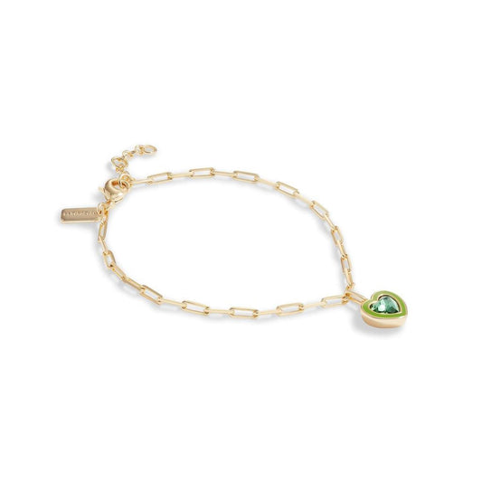 Crystal Heart Flex Bracelet