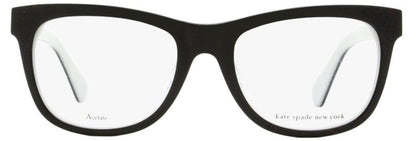 Kate Spade Women's Rectangular Eyeglasses Jackalyn 807 Black/White 50mm