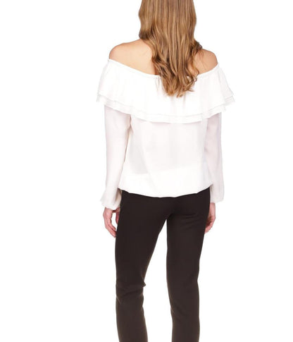 Ruffle Peasant Top