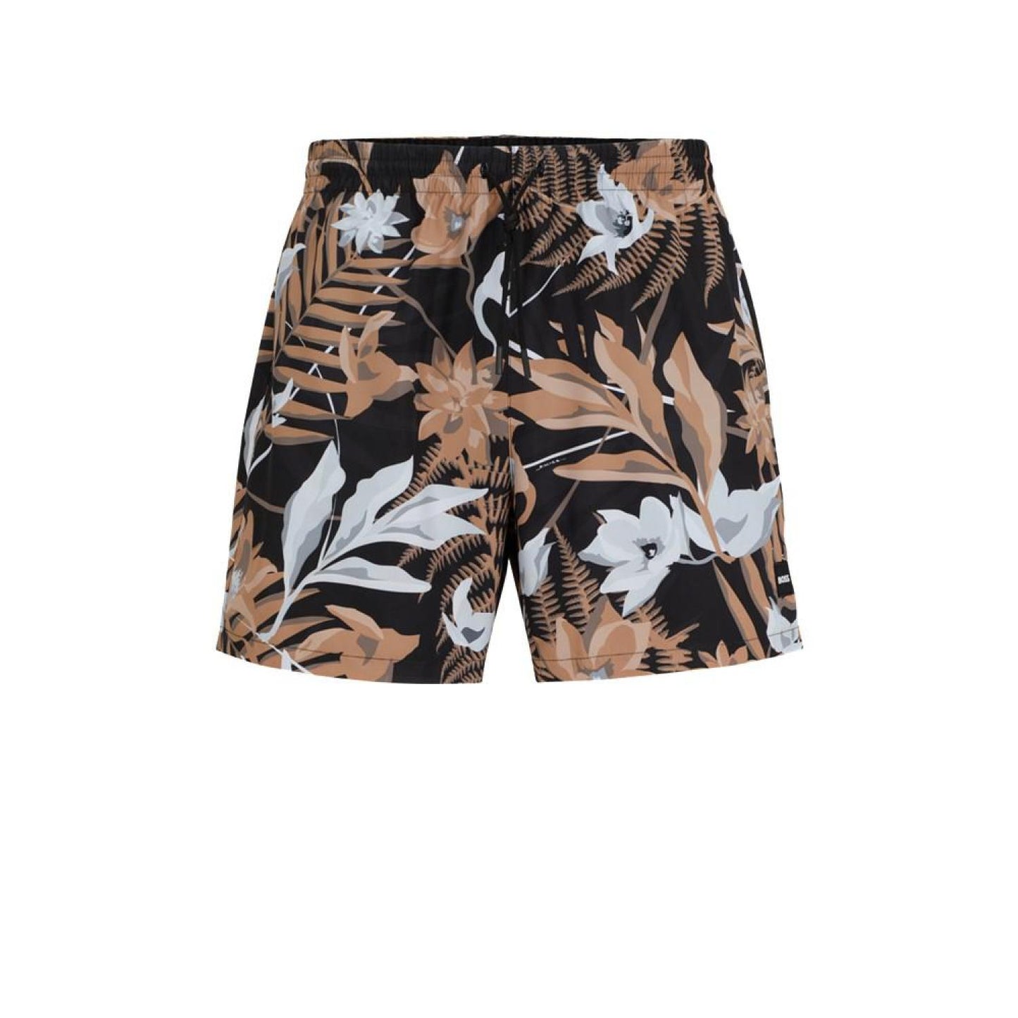 Men's Tropical-Print Quick-Drying Swim Shorts