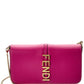 FENDI Fendigraphy Leather Wallet On Chain