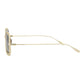 Square-Metal Frame Sunglasses