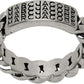 Silver 'The Barcode Monogram Chain' Ring
