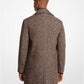 Herringbone Wool Blend Peacoat