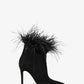 Whitby Feather Trim Suede Ankle Boot