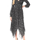 Womens V-Neck Calf Midi Dress