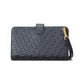 Logo-Debossed Leather Tech Wristlet