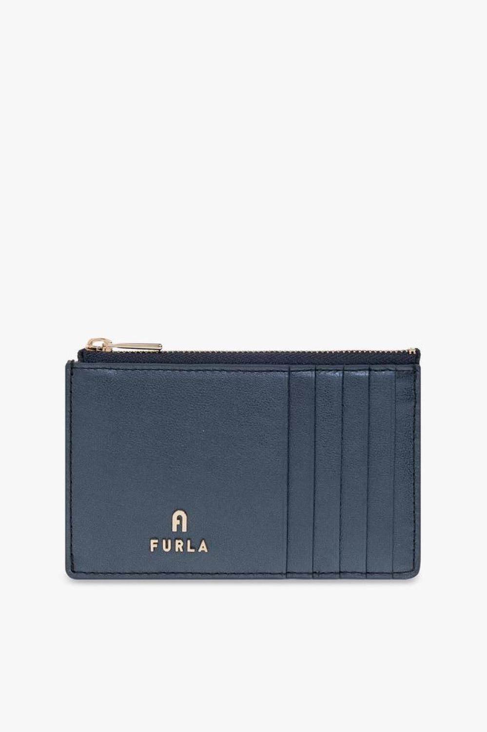 Furla Logo Plaque Zipped Card Holder