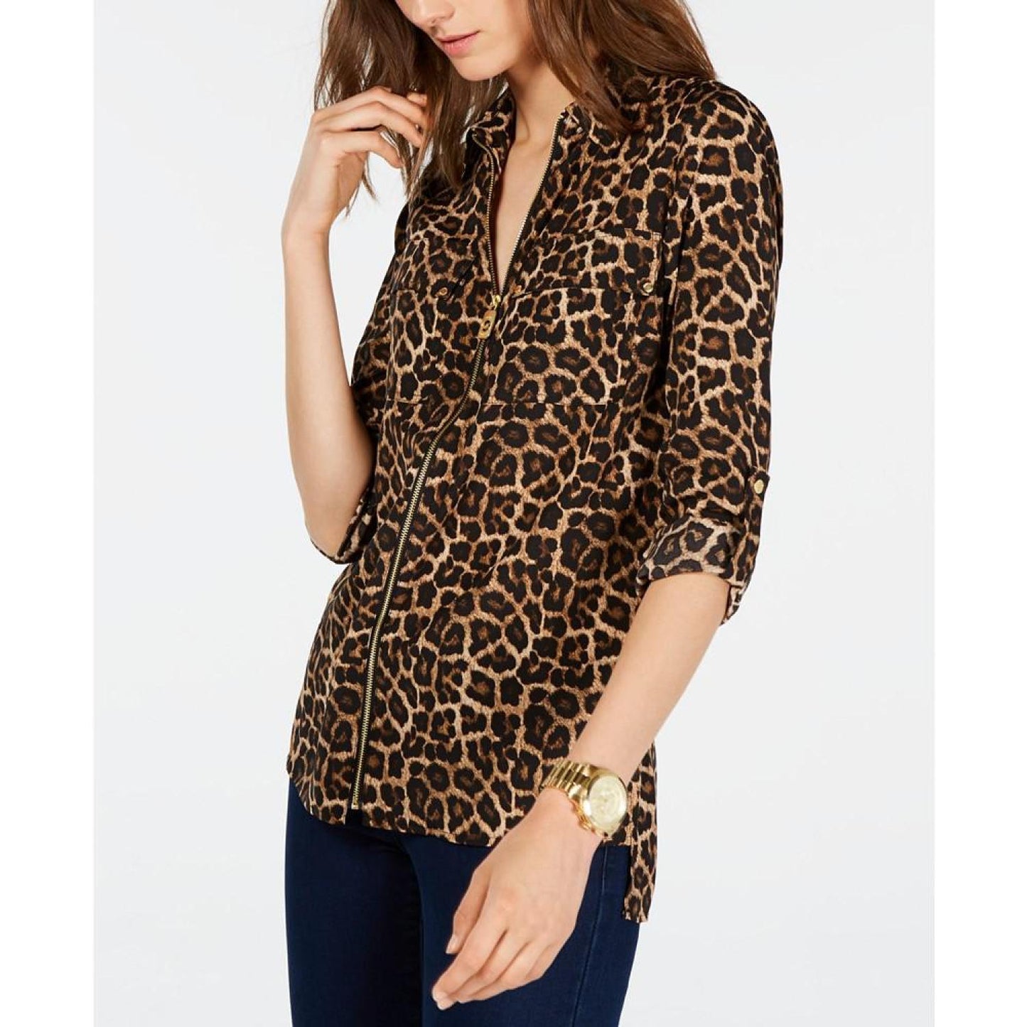 Women's Leopard-Print Top