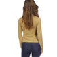 Petite Long Sleeve Hardware Faux Wrap Top