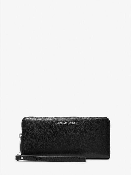 Large Pebbled Leather Continental Wallet