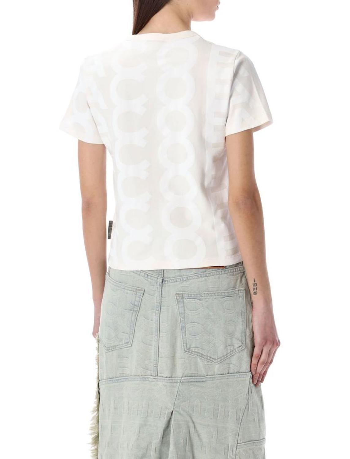 Marc Jacobs Logo Debossed Crewneck T-Shirt