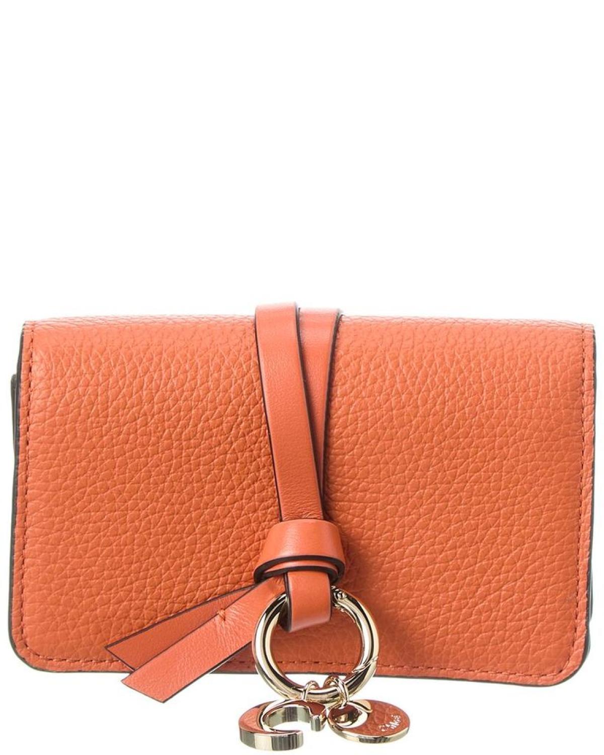 Chloé Alphabet Leather Card Holder