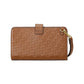 Logo-Debossed Leather Tech Wristlet