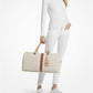 Grayson Extra-Large Empire Signature Logo Stripe Weekender Bag