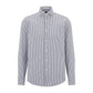 Men's Slim-Fit Shirt in Striped Performance-Stretch Fabric