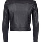 Michael Michael Kors Cropped Leather Biker Jacket