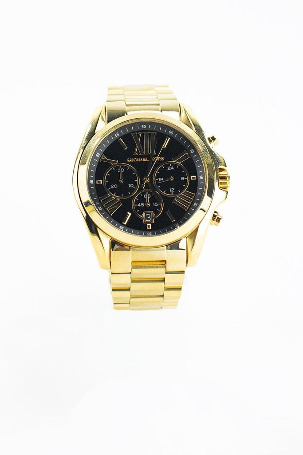 Michael Kors Bradshaw  Toned Stainless Steel Case  Dial Watch Men's