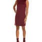 Michael Kors Collection Mock Neck Wool, Angora, & Cashmere-Blend Shift Dress