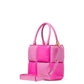 Boxxy Colorblocked Smooth Leather Tote