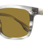 Hugo Boss Men's Rectangular Sunglasses B1318S PZH70 Striped Gray 55mm
