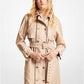 Logo Jacquard Double-Zip Trench Coat