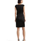 Tie-Waist Charmeuse Cocktail Dress