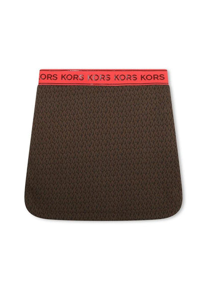 Michael Kors Kids Monogram Patterned Stretched Skirt