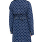 Michael Michael Kors Empire Logo Jacquard Denim Trench Coat