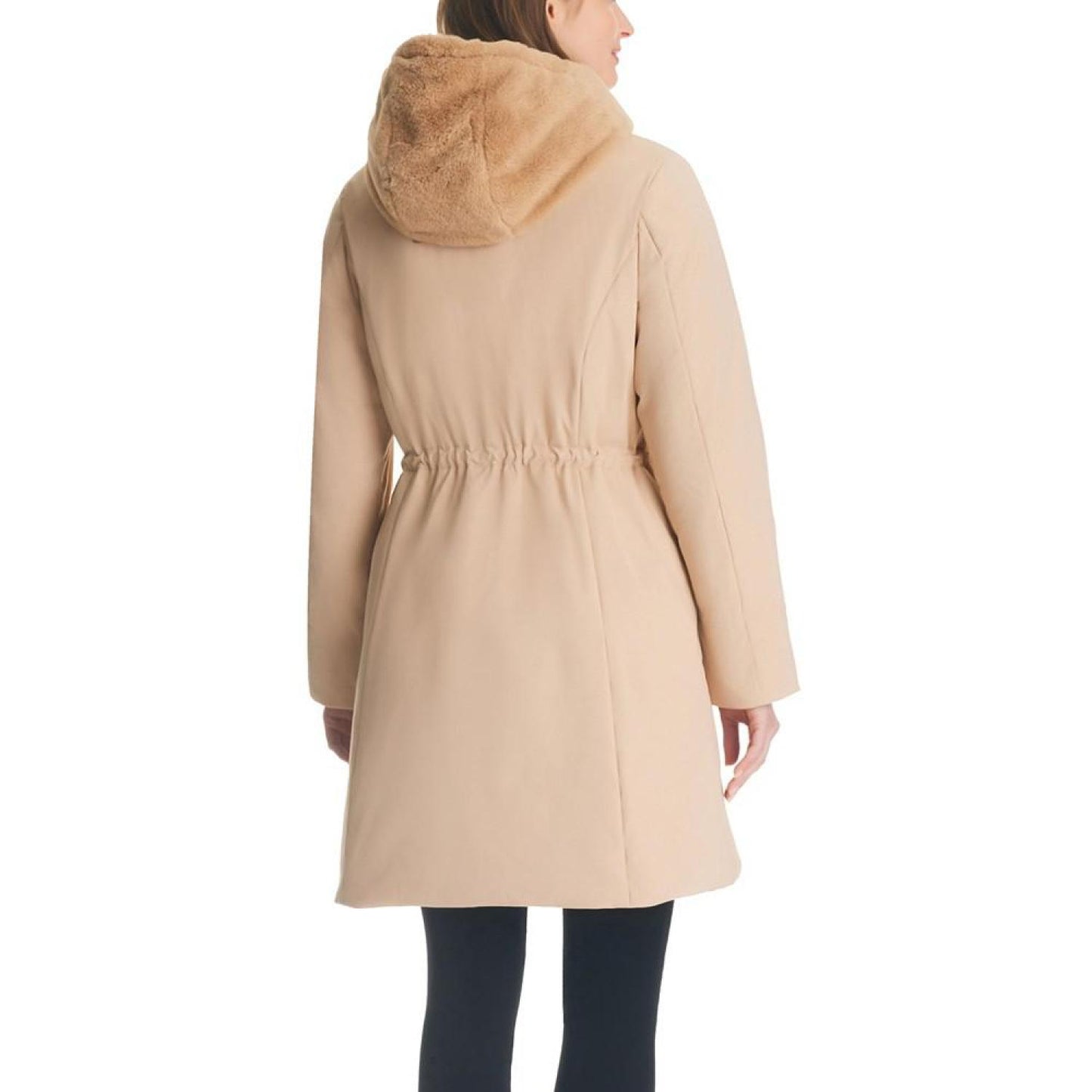 Women's Bibbed Hooded Puffer Coat