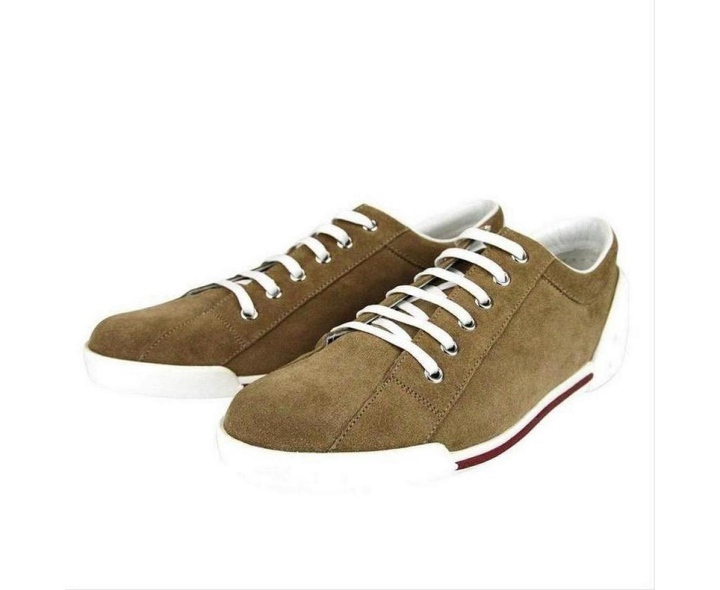 Gucci Women's Leather / Suede Trainer With Script Logo Sneaker