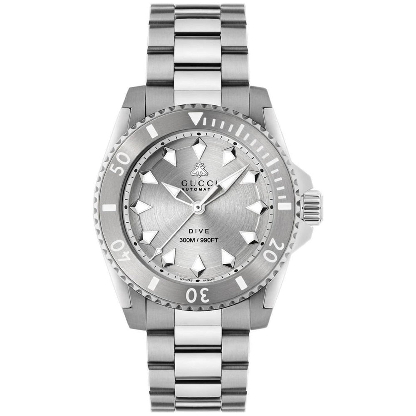 Men's Swiss Automatic Dive Stainless Steel Bracelet Watch 40mm