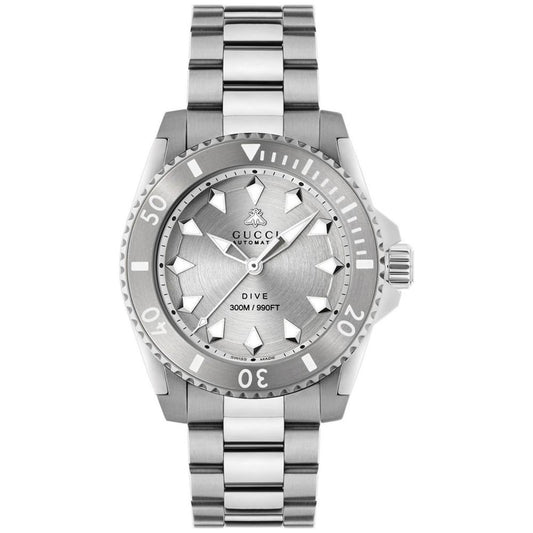 Men's Swiss Automatic Dive Stainless Steel Bracelet Watch 40mm