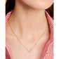 Gold-Tone Cubic Zirconia & Colored Butterfly Pendant Necklace, 16" + 3" extender