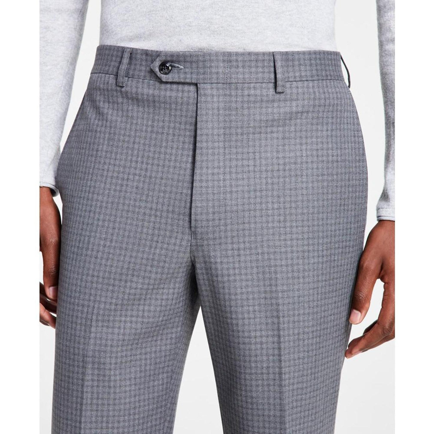 Men's Classic Fit Flat Front Creased Pants