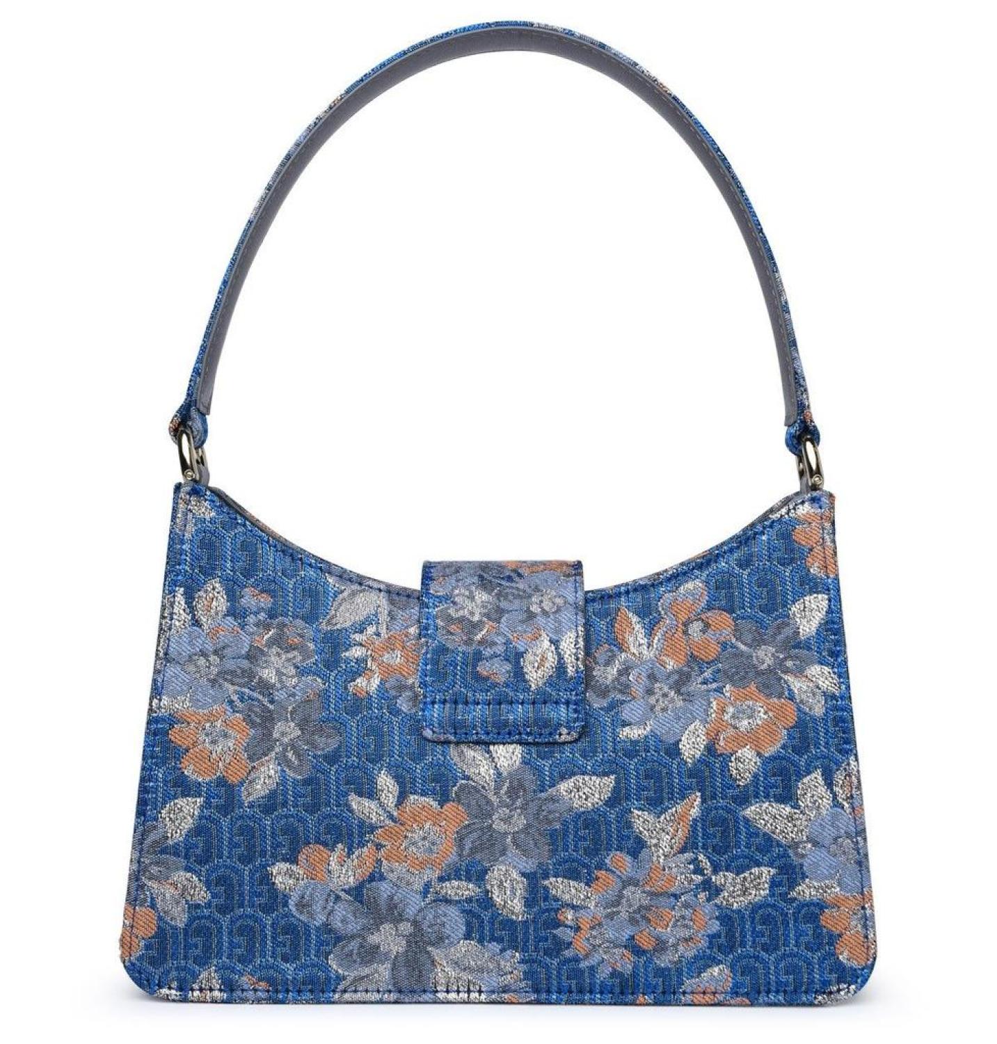 Furla Floral Patterned Logo Engraved Tote Bag